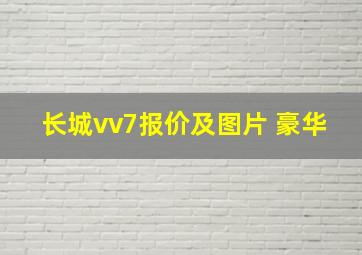 长城vv7报价及图片 豪华